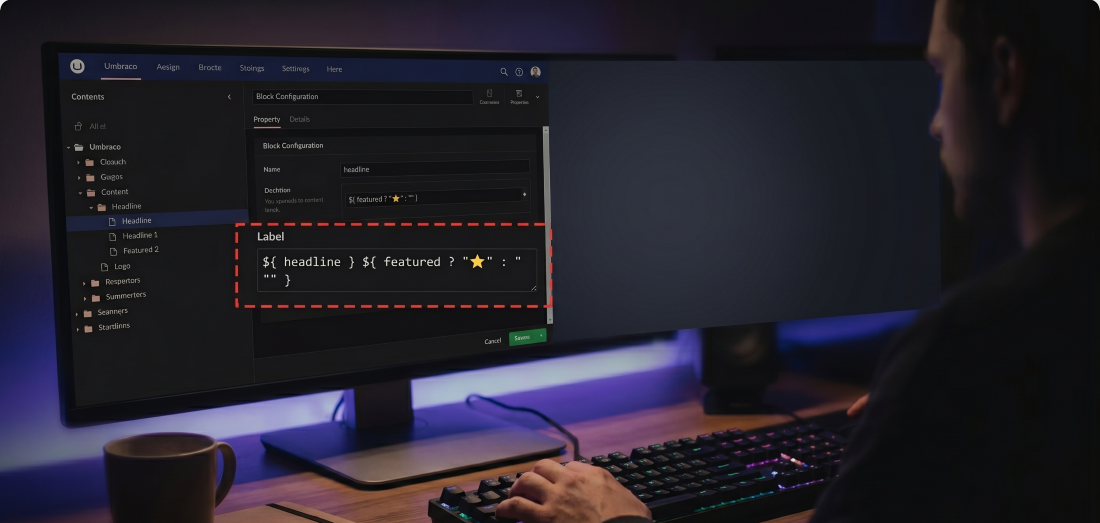 How to Format Block Labels Using UFM in Umbraco 14 and Newer